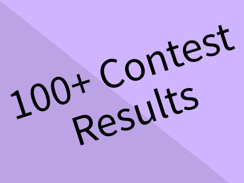 100+ Contest Results