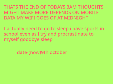 3am thoughts