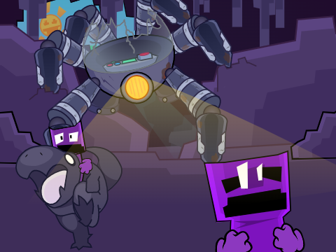(scrapped) Domino Dungeon Titlecard