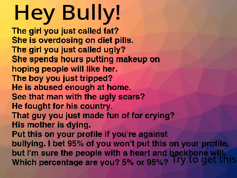 !Remix this if you are against bullying! 
