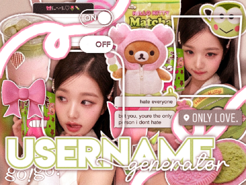  ૮꒰⸝> ̫ <⸝꒱ა⠀౨⠀username ° ˖ generat♡r ☁️ ☒ ☐ ☐ ꒱