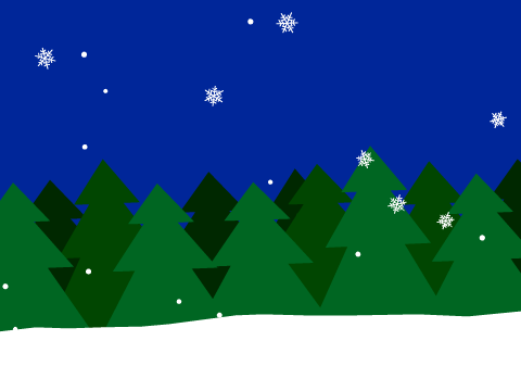 It's snowing!