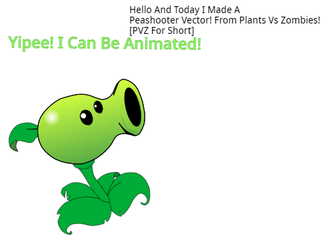 Pvz Peashooter Vector