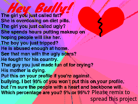 Help Stop Bullying.  remix remix