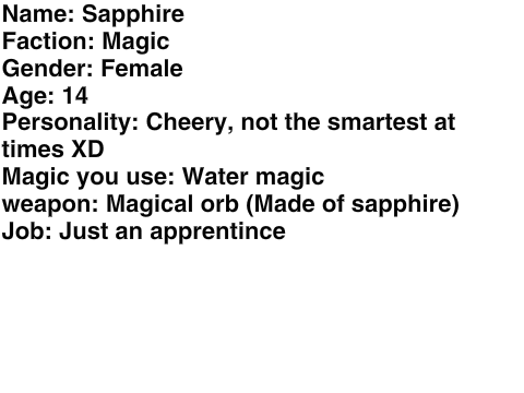 The Witch Hunter RPG Sapphire and Sarah