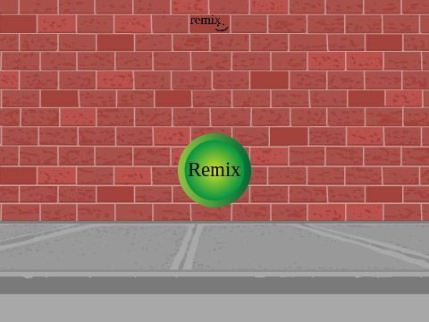 Click the button remix