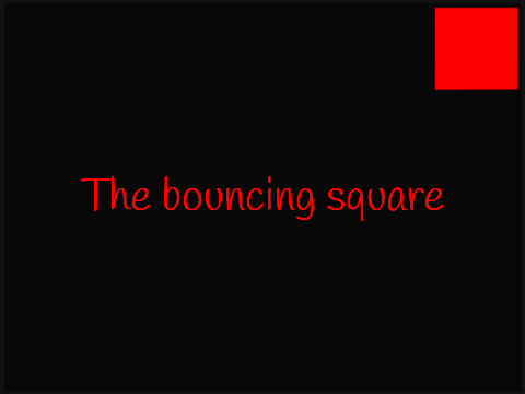 The bouncing square