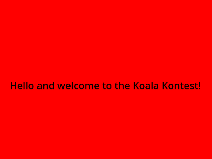 Koala Kontest
