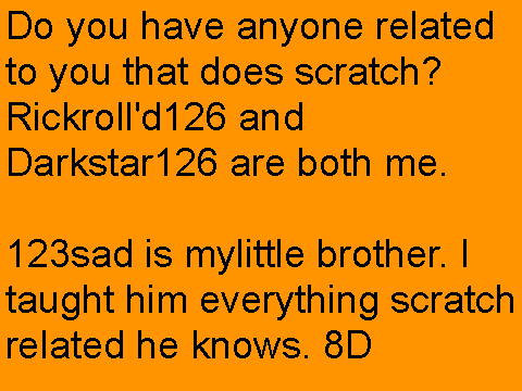 My scratch survey