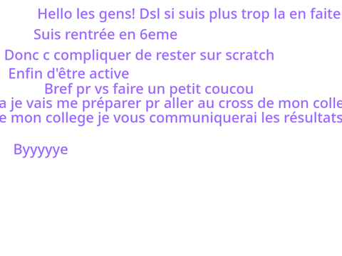 De retour haha