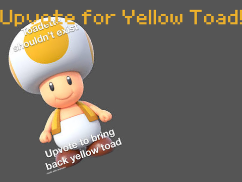 Upvote to bring back His Majesty, Yellow Toad! #art #animation