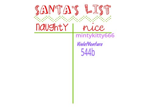 Sign if you are on the naughty or nice list  remix remix remix