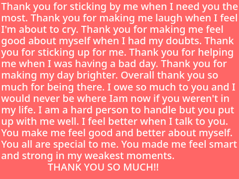 To my best friends...