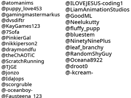 Everyone I'm following: