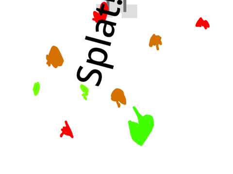 stick man eating food