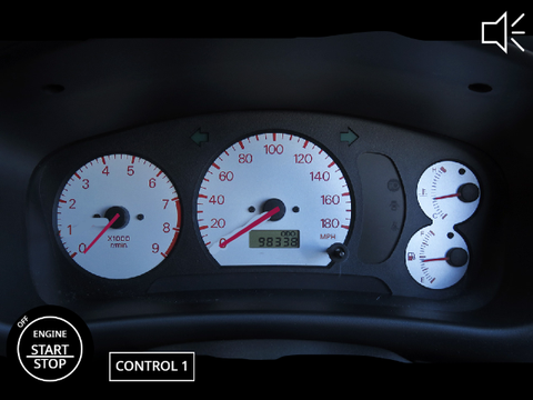 Mitsubishi Lancer Evo IV speedometer