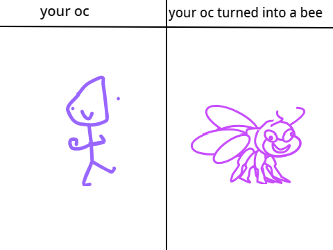give me your oc and i will turn it into a bee remix remix