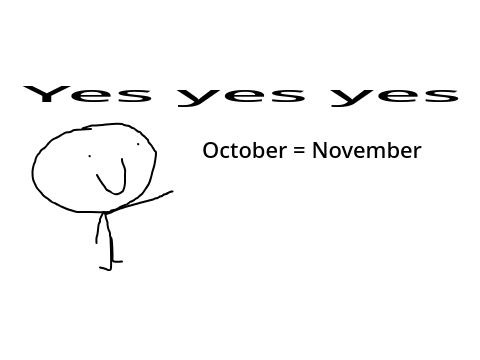 It's almost November