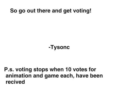 Tysonc Awards Show voting