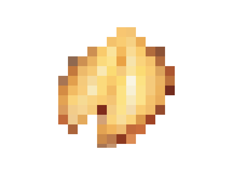 Pixelated fortune cookie