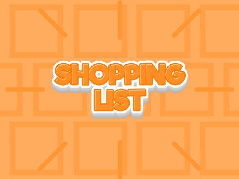 [ENTRY] Intro For @-ShoppingList- 