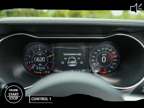 2022 Ford Mustang GT speedometer