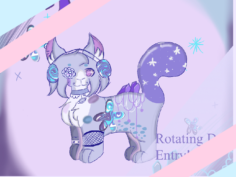 Millie’s rotating Dta entry - Metalic purple