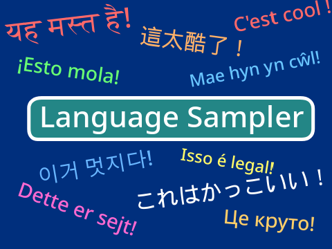 Language sampler