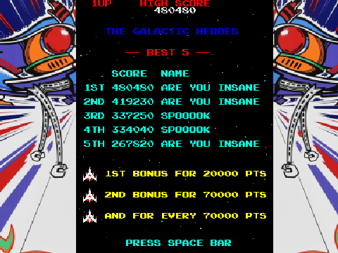 Galaga, But I added bgm