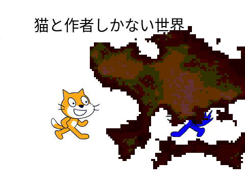 作者と猫の短編アニメ　　　第一話　　猫と作者しかない世界