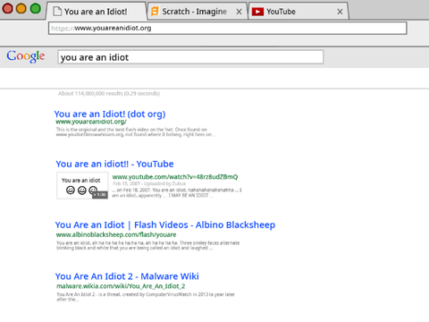 Youareanidiot.org Simulator (HARMLESS Version)