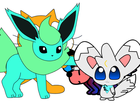 Add your OC petting Pip (2)