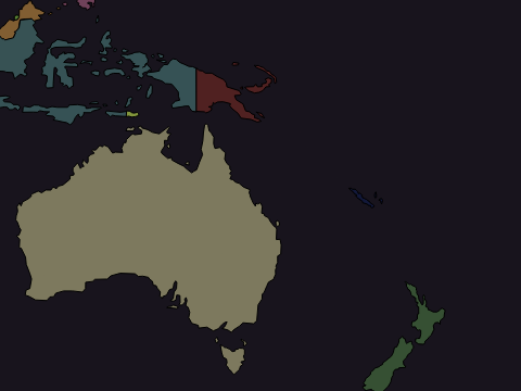 Vector Oceania map