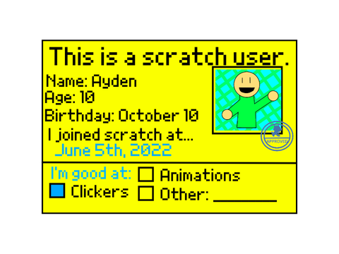 Scratch ID Card