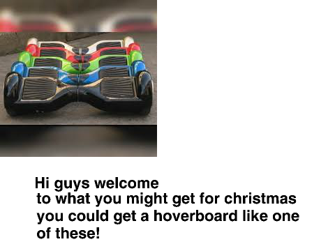what you might get for christmas!