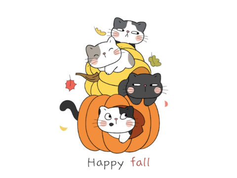 Autumn Cat Banners