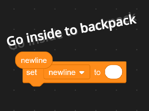 Backpackable newline character [Hacked]