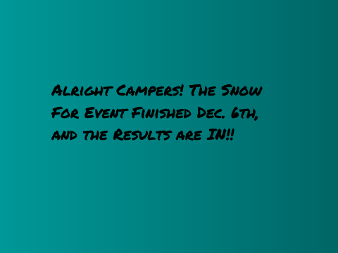 Snow Fort Contest Results