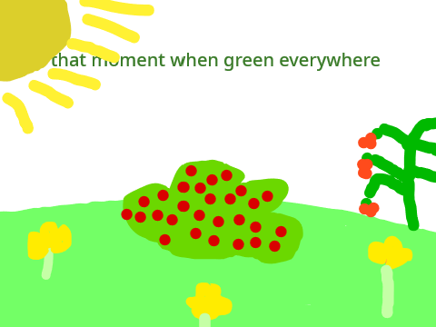 my hand painted garden day 1
