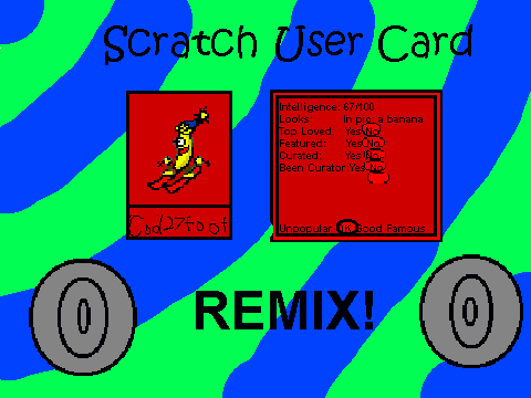 Scratch User Card