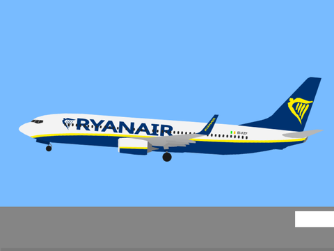 Normal ryanair landing crash
