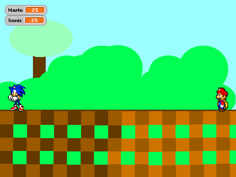 Sonic vs Mario (Remixed version)