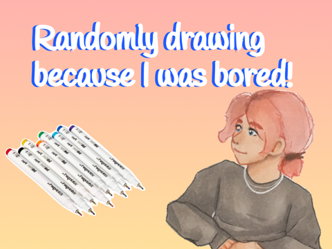 Drawing a Random Drawing in my Sketchbook!