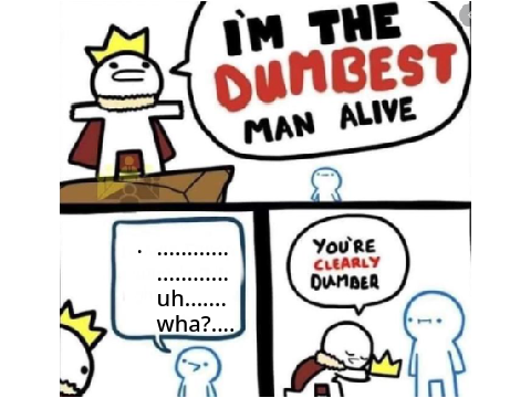 The Dumbest Man Alive Meme Template remix
