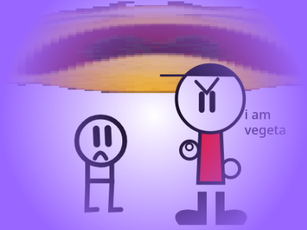 i am vegeta but with marcos and doodly