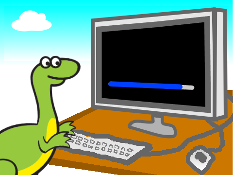 Dino Learns to Program: He went to a website where it's completely white remix