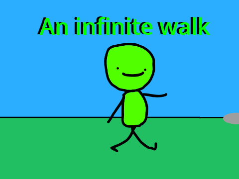 An infinite walk
