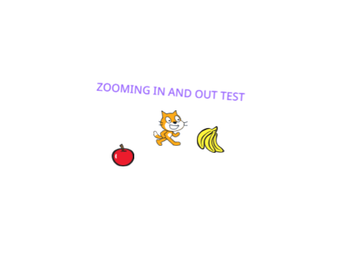Zooming in and out test