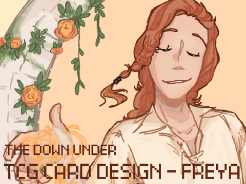 +-.. tcg card design . freya . the down under