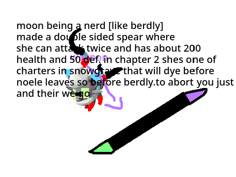 moon if she was in a dark world aka deltarune plus a good des